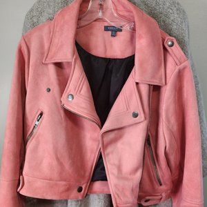 Madison faux-suede cropped jacket